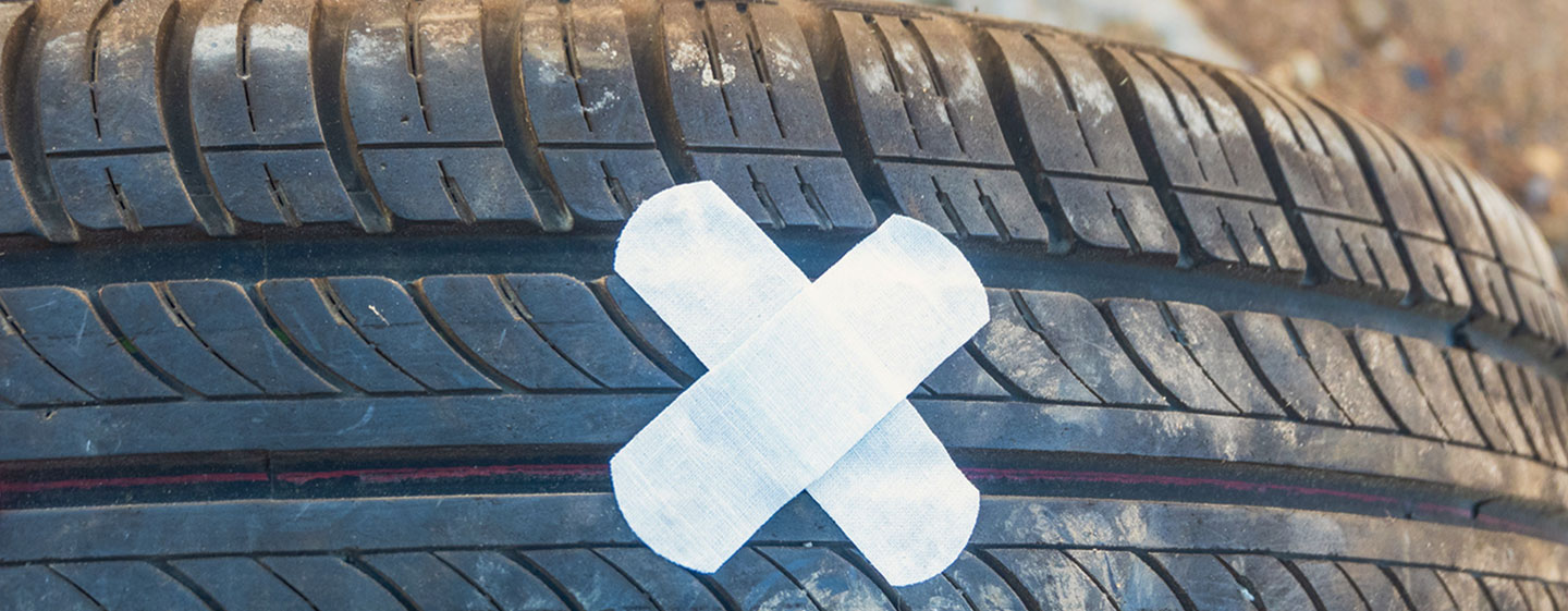 Is it a good idea to repair your tyre with a patch or plug?