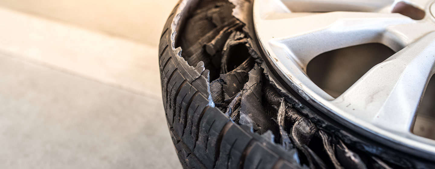 What to do when your tyre explodes at high speed